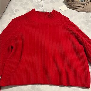 Gap Red Mock Neck Women's Sweater